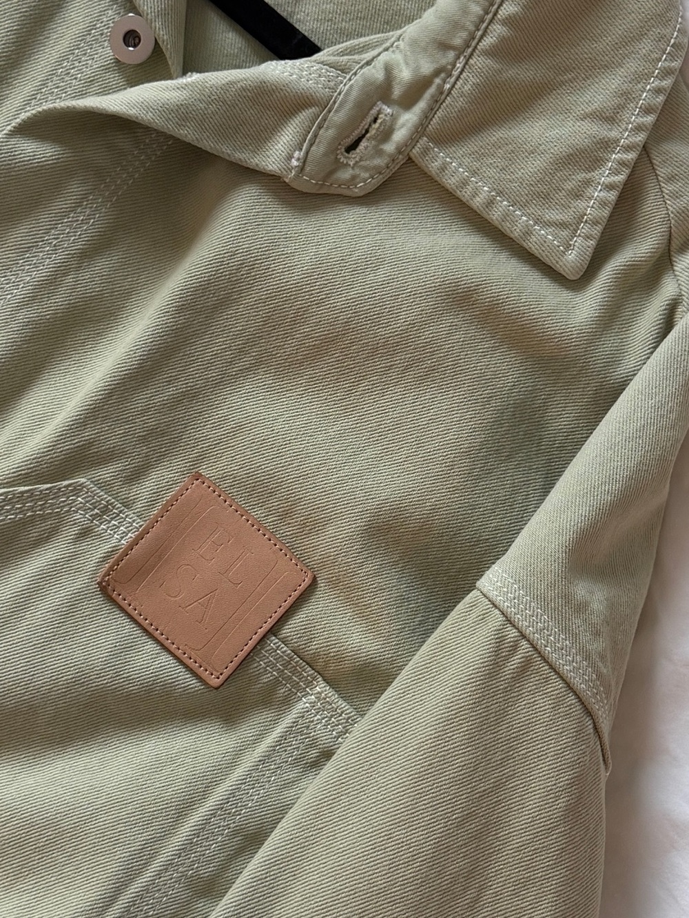 Sage green Helsa Shacket - Picture 2 of 6